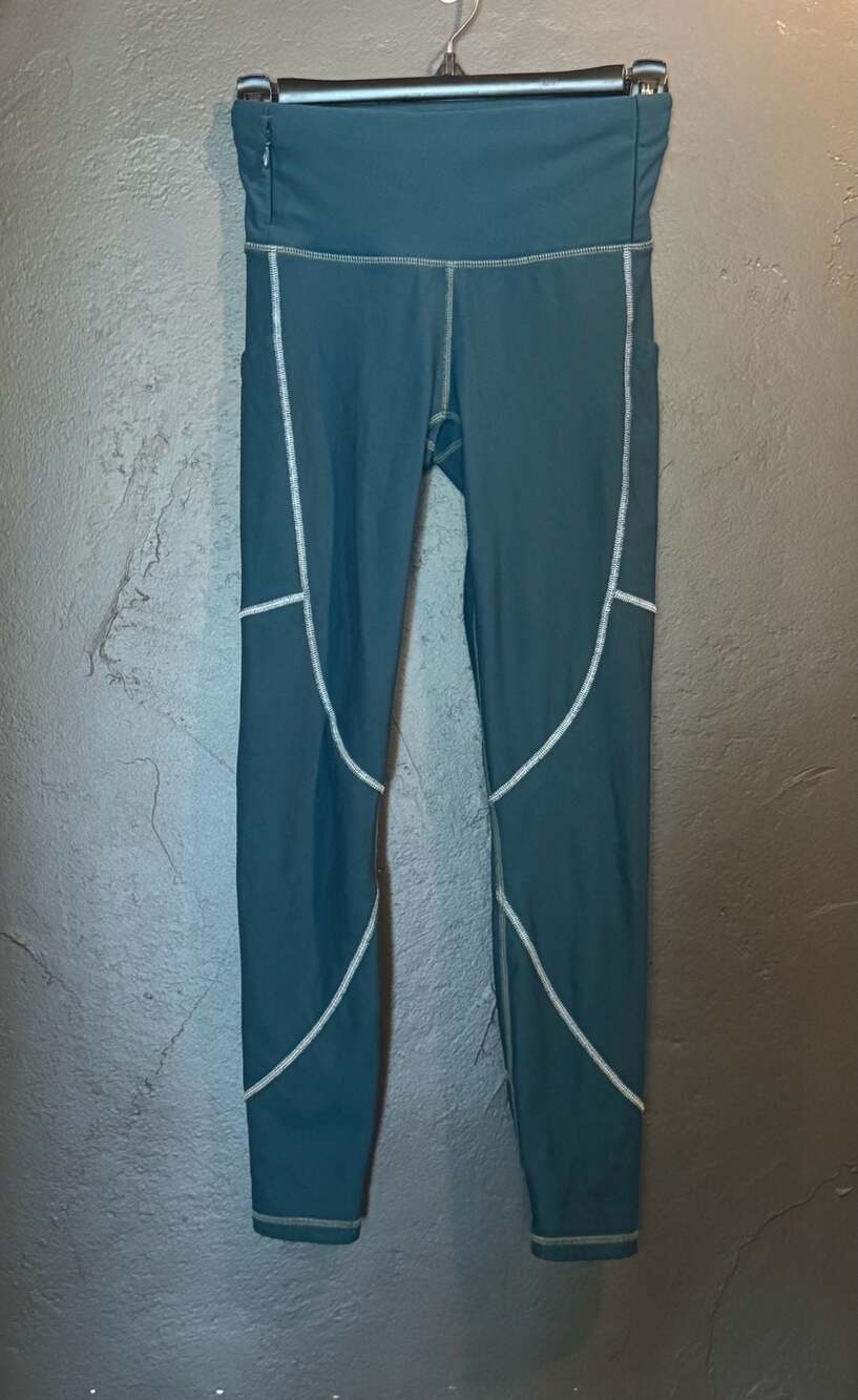 Fabletics High-Waisted Sculpting Leggings with Pockets Teal XS